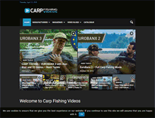 Tablet Screenshot of carpfishingvideos.com